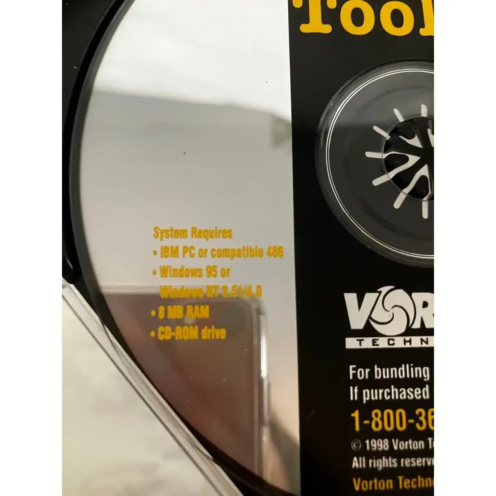 1998 Vorton Technologies Financial Tools PC CD-ROM Windows 95 NT OEM Software